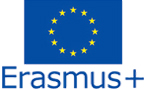 Logo del programa Erasmus + amb la bandera de la UE.